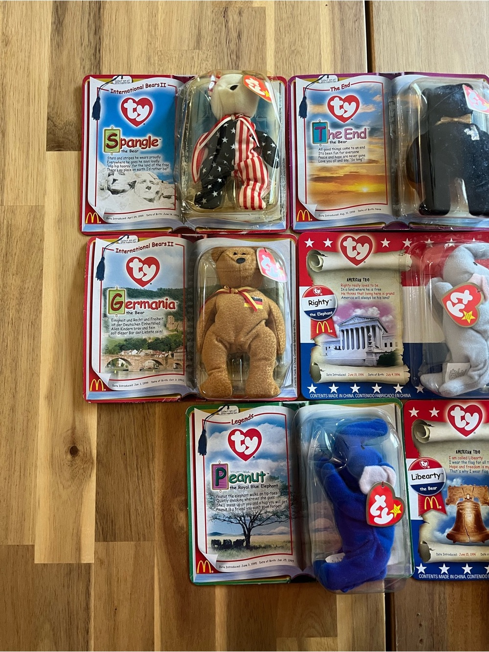 Vintage 2000s Ty Beanie Babies McDonald's, Lot of 8 - Picture 2 of 3